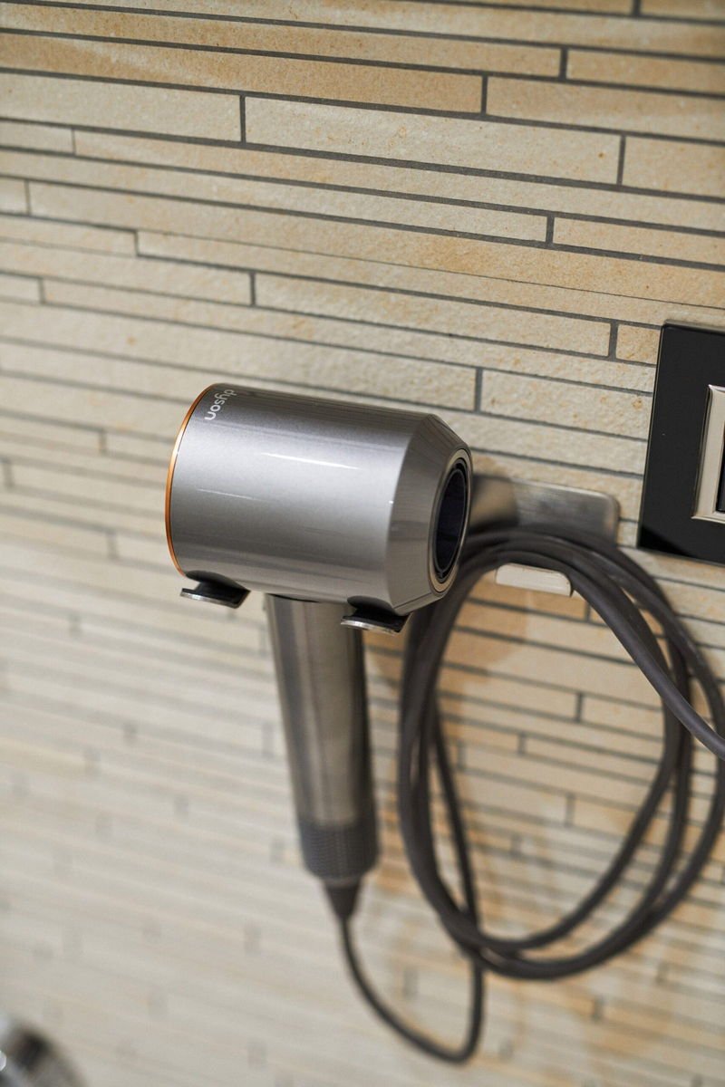A Dyson hairdryer in each bathroom